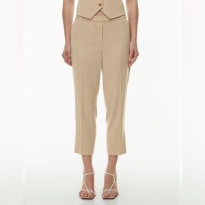 Aritzia NWT Babaton Conan Cropped Pant - Size 4 - Humus Beige